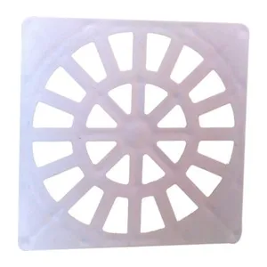 PORTA GRELHA PVC QUADRADO E REDONDO BRANCO 100MM