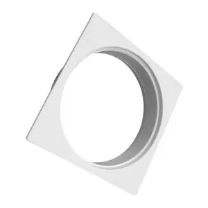 PORTA GRELHA PVC QUADRADO / REDONDO BRANCO 150MM