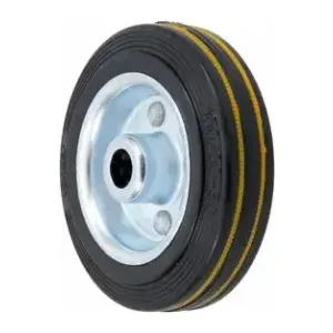 RODA DE AÇO COM BORRACHA 200MM - DTOOLS