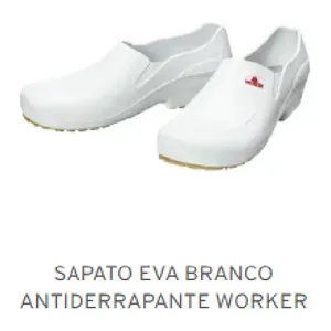 SAPATO EVA BRANCO ANTIDERRAPANTE Nº 40