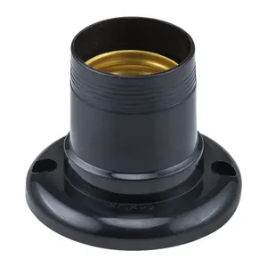 SOQUETE E27 FIXO NYLON PRETO