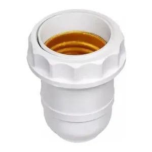 SOQUETE E27 P/ ABAJUR BRANCO