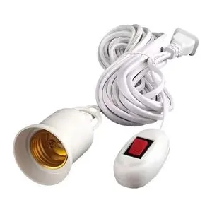 SOQUETE E27 PLUG MACHO C/ INTERRUPTOR