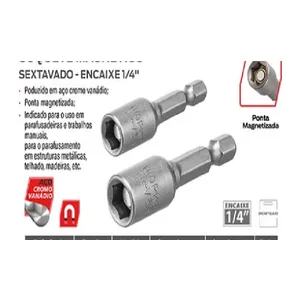 SOQUETE MAGNETICO 1/4 X 13MM WORKER