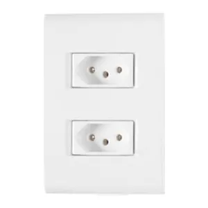 TOMADA LIZ MONTADO DUPLA 2P+T 20A BRANCO
