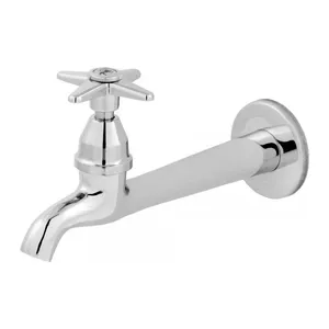 TORNEIRA METAL PAREDE FIXA COZINHA 18CM C23 (1158)