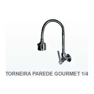 TORNEIRA METAL PAREDE GOURMET 1/4V C72 ALPHA ( 1168 )
